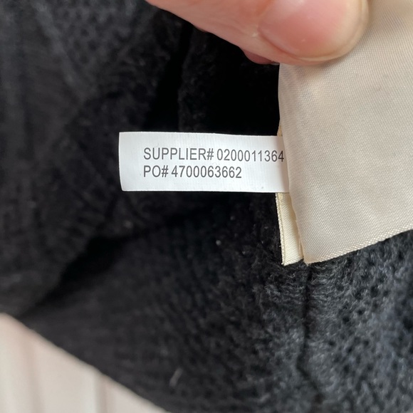 Denim & Supply Ralph Lauren Cotton Cable Knit Charcoal Gray Sweater Size Small - Picture 7 of 7